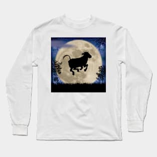 Happy Cow Jumping Long Sleeve T-Shirt